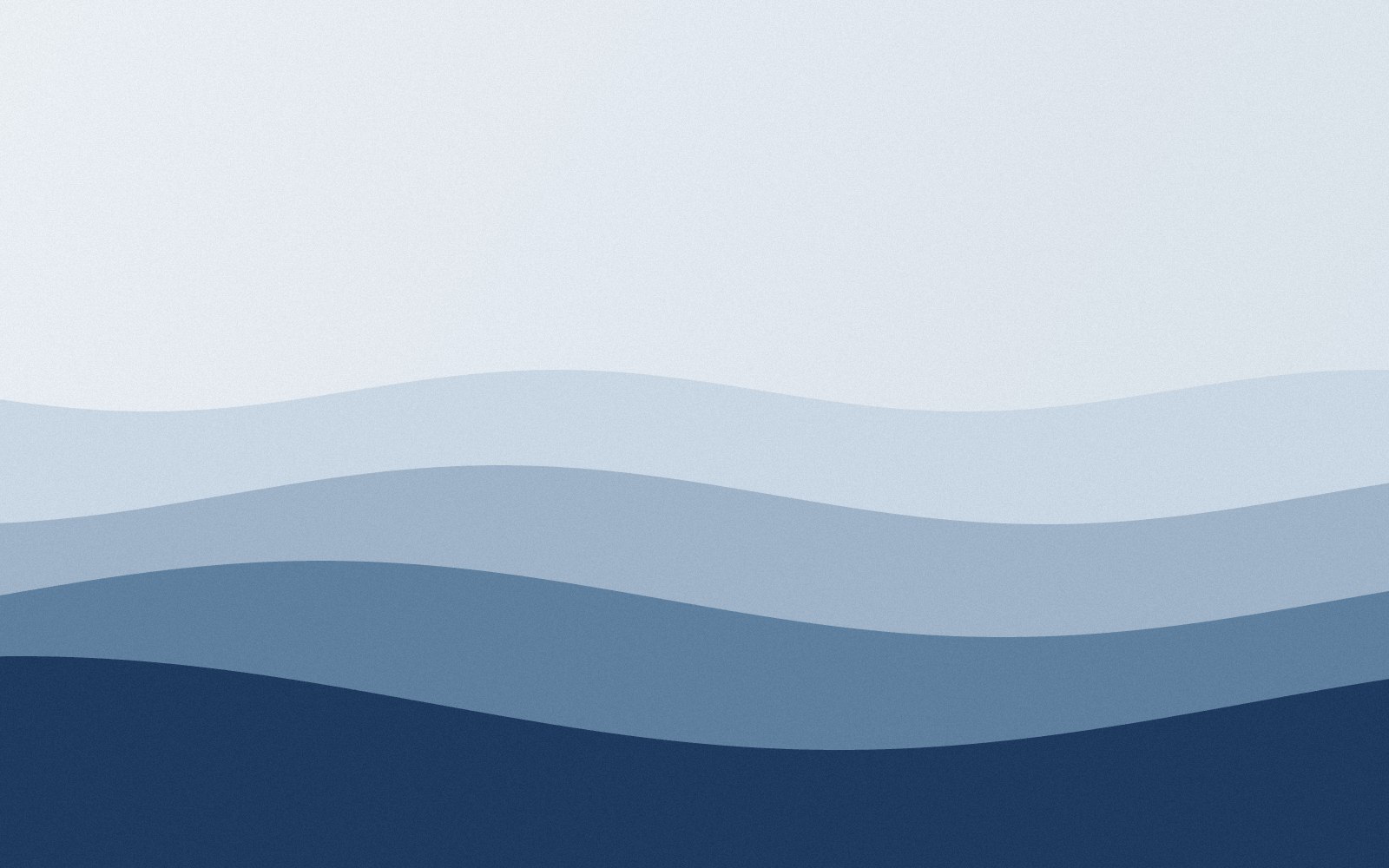 A stylized illustration of wavy blue lines on a white background, resembling a landscape or ocean scene.